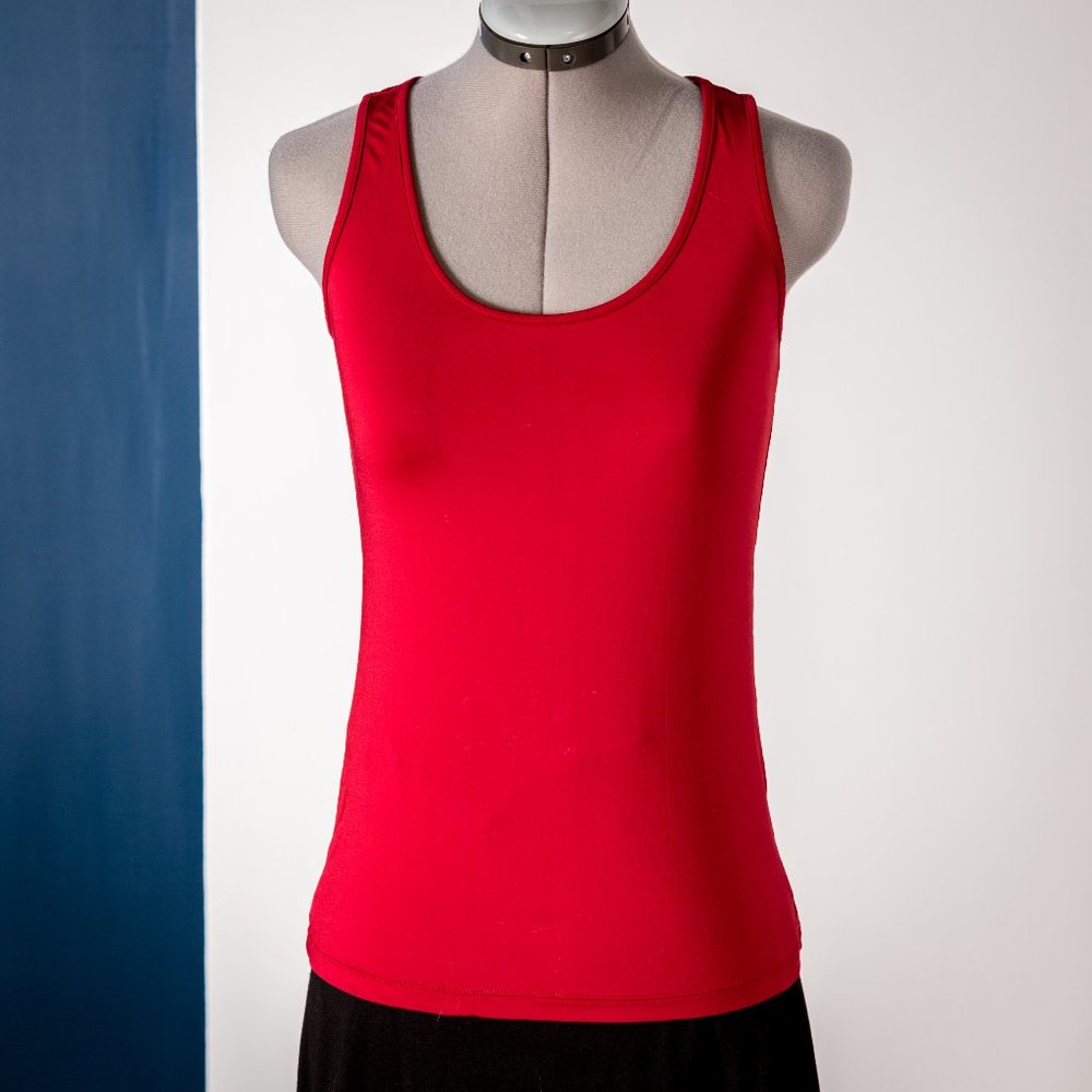 Red Stretch Tank Top